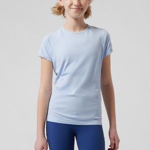 Athleta Girl • Blue Gray Power Up Athletic Tee • Size XXL/16